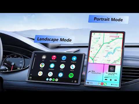 Krunia Apple CarPlay & Android Auto Screen for Car with Magnetic Mount, OTA Updates