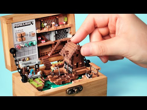 Minecraft Pirate Village in a Tiny Box - ASMR