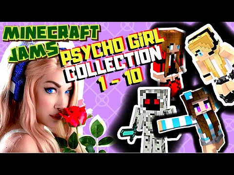 PSYCHO GiRL 1 - 10 | Music Video Reactions | MC Songs Minecraft Jams