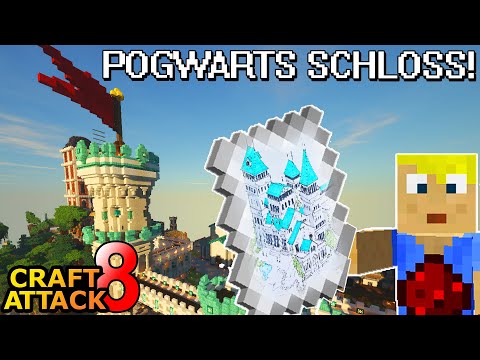 The first tower of the Pogwarts Castle! - Minecraft Craft Attack 8 #199