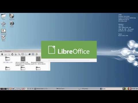 AntiX 13 Stable - Libreoffice - Edit your office documents!
