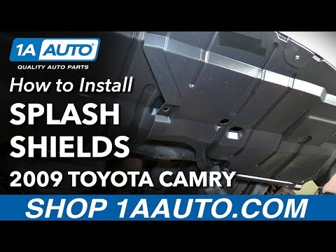 How to Replace Front Lower Engine Splash Shields 07-10 Toyota Camry