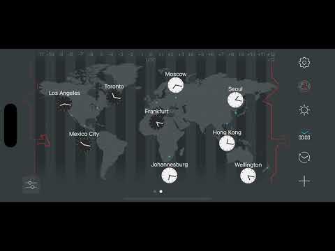 map:clock - World Map & Clock