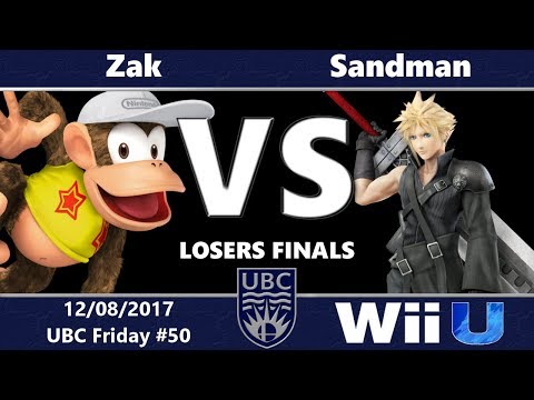 UBC Friday #50: Losers Finals - Zak (Diddy Kong, Fox) vs Sandman (Cloud, Little Mac)