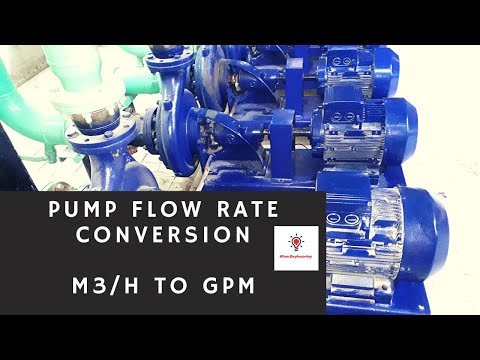 PUMP FLOW RATE CONVERSION M3 TO GPM CALCULATION / AB ASANI SE M3 SE GPM MAI PUMP KA FLOW RATE NEKALE