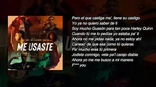 Me Usaste - Eladio Carrion X Khea X Noriel X Jon Z X Juhn X Ecko ( LETRA )