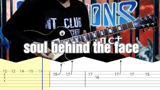 How to play | soul behind the face-Scorpions(guitar solo with tab lesson)