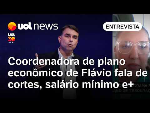 Flávio Bolsonaro: Coordenadora de plano econômico fala de tesourada, salário mínimo, previdência e+