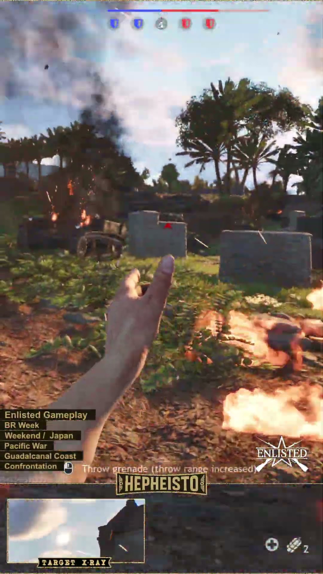Anti Tank Gunner eliminates Tank M3 Stuart with Explosion Pack
