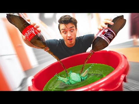 Trying 100 Different Sodas At Once!! Video