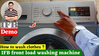Ifb Front Load Washing Machine Demo 2023 ⚡ How to use IFB 6 Kg Front Load Washing Machine
