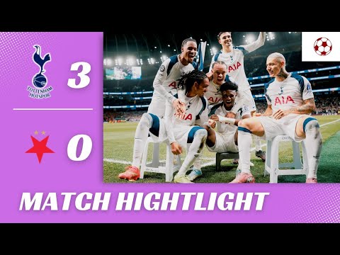 Tottenham vs Slavia Praha 3-0 All Goals and Highlights match Results UEFA champions league 