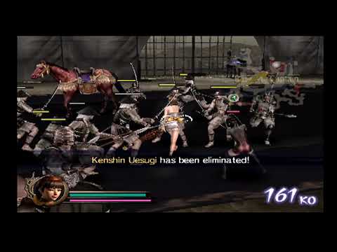 Samurai Warriors 100% Mission Guide! Okuni Walkthrough! Dance of Kawanakajhima! Secret Shingen Video