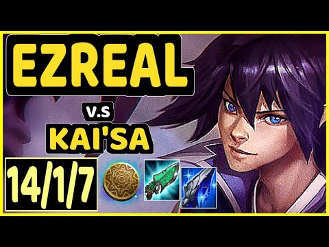 SACY (EZREAL) vs KAI'SA - 14/1/7 KDA BOTTOM ADC CHALLENGER GAMEPLAY - BR