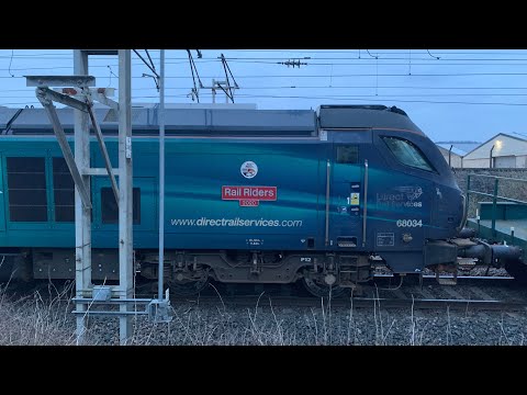 68034 68003 68005 @ Carnforth 11th March 2024