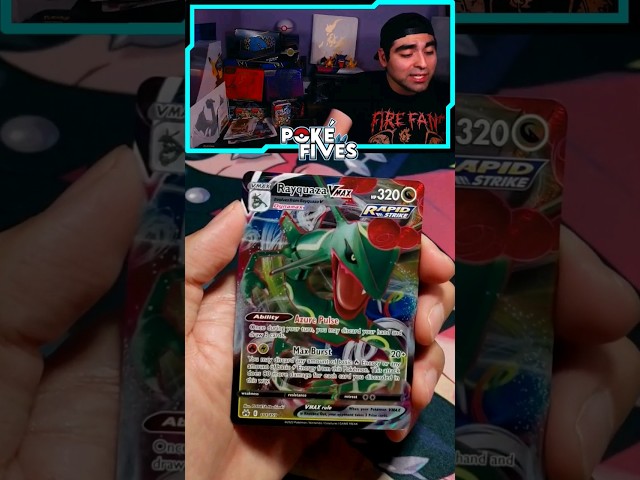 Vídeo relacionado con Pokemon - Rayquaza V 100/159 - Crown Zenith - Tarjeta Ultra RARA