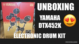 Video thumbnail for UNBOXING YAMAHA DTX452K ELECTRONIC DRUM KIT by Rongei Galbat