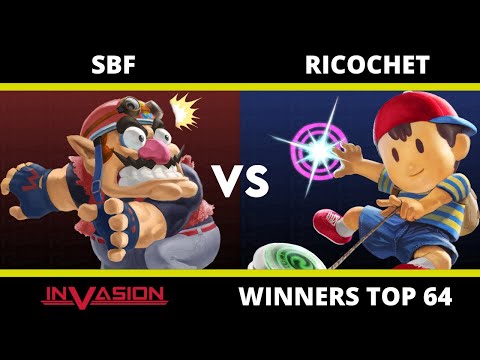 Invasion: Winners Top 64 - PW|SBF (Wario) Vs Ricochet (Ness)