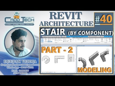 40 | STAIR BY COMPONENT PART 2 | Revit Architecture deepak verma