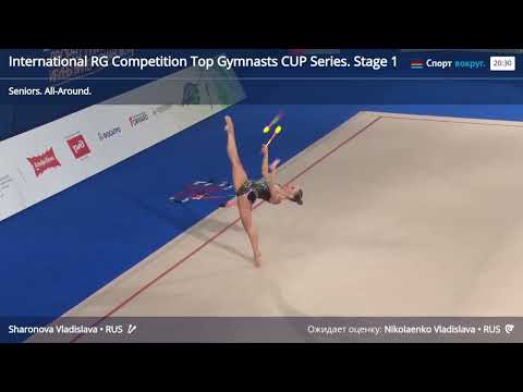 🥈Vladislava Sharonova clubs International RG Competition Top Gymnasts Cup Series Stage 1 2025 29.50