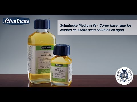 Schmincke Medium W - Cómo hacer que los colores de aceite sean solubles en agua