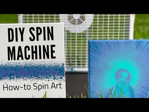 DIY Spin Art Machine from a Box Fan | How to Make Fluid Spin Painting