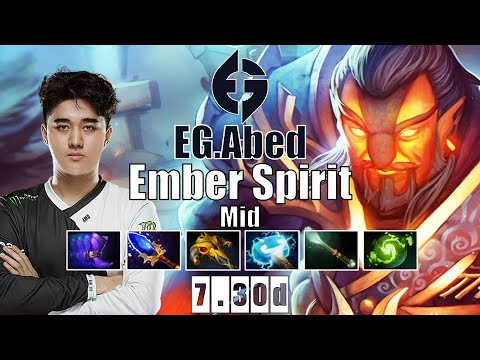 Ember Spirit Mid | EG.Abed | ABED 7.30D EMBER SPIRIT IS ON FIRE IN TI 10 | 7.30d Gameplay Highlights