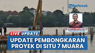 Akhirnya Proyek Bangunan Liar di Situ 7 Muara Depok Selesai Dibongkar, Kini dalam Proses Pembersihan