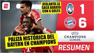 GOLEADA HISTÓRICA del BAYERN MUNICH de Luis Díaz. 6-1 al ATALANTA y ¡DE VISITA! | Champions League