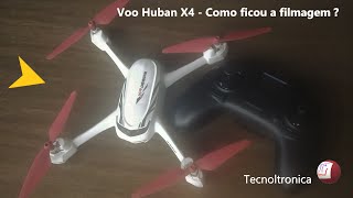 Voo drone Hubsan - teste de filmagem