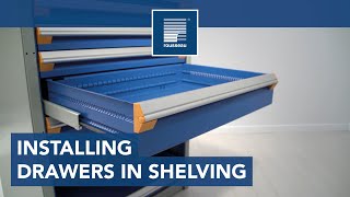 Installing drawers in Rousseau's Spider® shelving