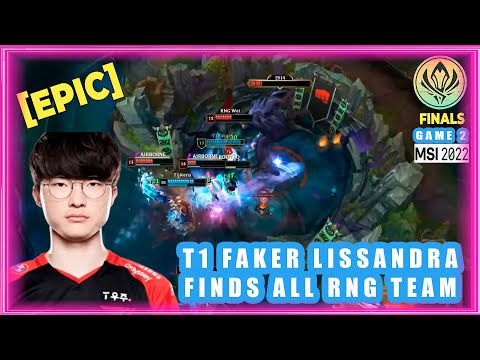T1 Faker Lissandra Finds All RNG Team in Baron Pit [EPIC]
