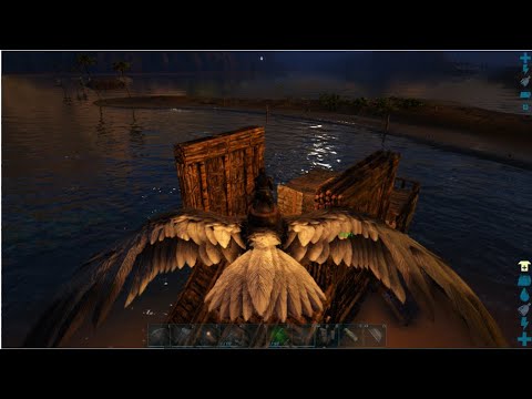 Ark Survival The Island building a taming raft