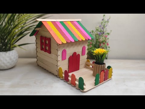 How to Build a Miniature House! | Creative Ice Cream Stick House