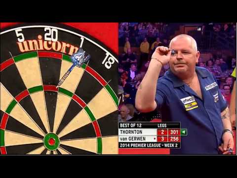 Robert Thornton vs Michael van Gerwen - Week Two  Premier League Darts 2014