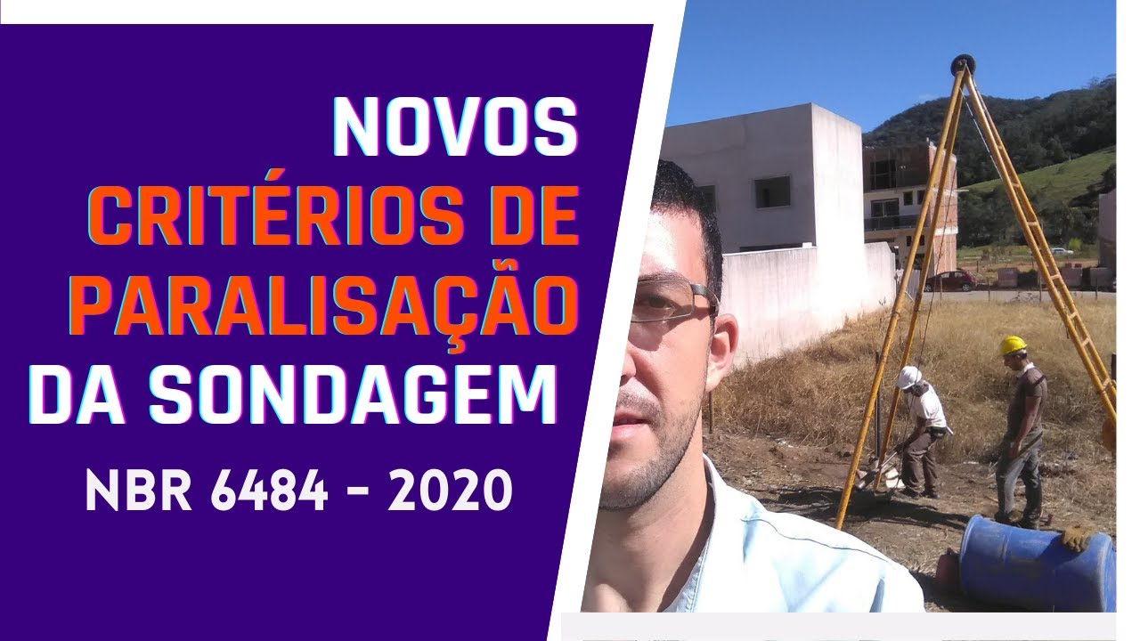 QUANDO PARAR A SONDAGEM | NBR 6484 2020 ATUALIZADA