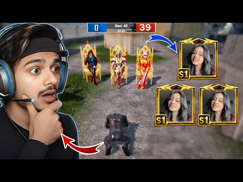 😭Got back revenge from Mythic Fashion Toxic Girls for insulting All Noob I Challenge 1vs4🤬| BGMI