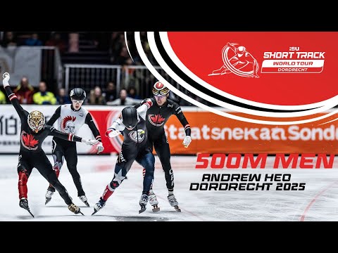 Penalty Drama! Andrew Heo Wins for the USA | 500m men | Dordrecht 2025 | #shorttrackworldtour