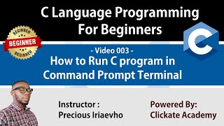 003 - How to run C Program in Command Prompt | C Tutorials for Beginners