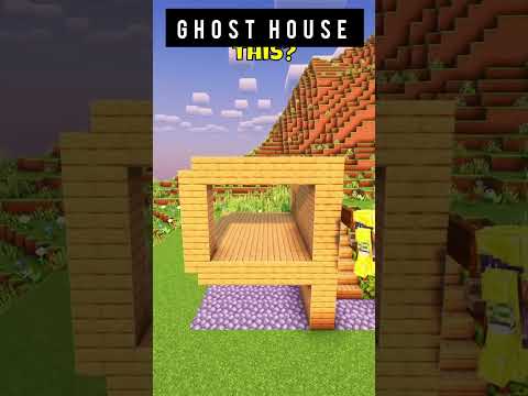 G-H-O-S-T - best building house in Minecraft #shorts #minecraft #gameplay