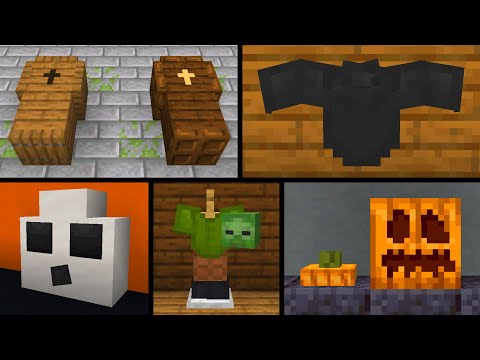 BeastinnFeastin - 10 Minecraft Halloween Build Hacks to Decorate Your World!