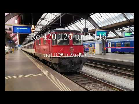 SBB Re 420 126 und 146 mit IC3 in Zürich HB