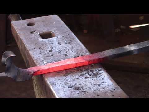 CBA/ABANA National Curriculum: Welding the water-leaf and scroll tip to the upset corners