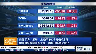 日経平均反発、原油安支えにプライム9割上昇　キオクシアは5万円割れ寸前【日経CNBC／きょうのポイント、明日のヒント】