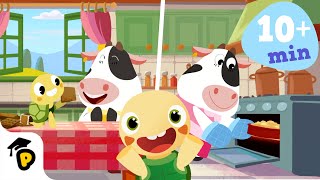 Get Baking with Moo | Compilation | Kids Learning Cartoon | Dr. Panda TotoTime