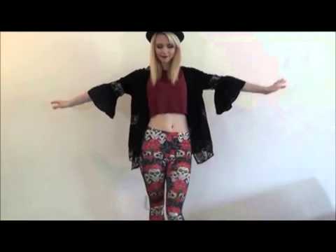 Sarah's Lookbook and Get "Skull & Roses" Black Leggings styled :)