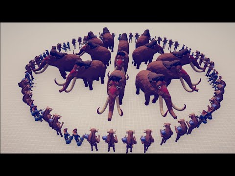 100x Minotaur vs 50x Mammoth - Totally Accurate Battle Simulator