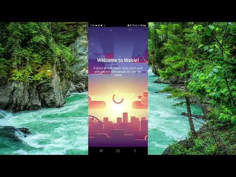 ⁉️ WAKIE CHAT - talk to strangers - overview (1 Min Tutorial)
