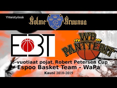 Robert Petersen Cup: Espoo Basket Team - WB-Pantterit