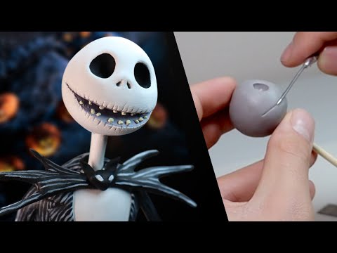 Sculpting JACK SKELLINGTON from The Nightmare Before Christmas Polymer Clay Timelapse | Ace of Clay